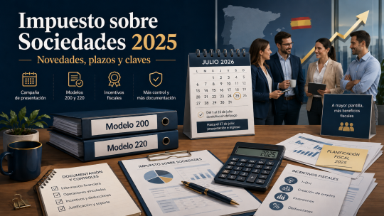Impuesto sobre Sociedades 2025: novedades y preparación de la próxima declaración